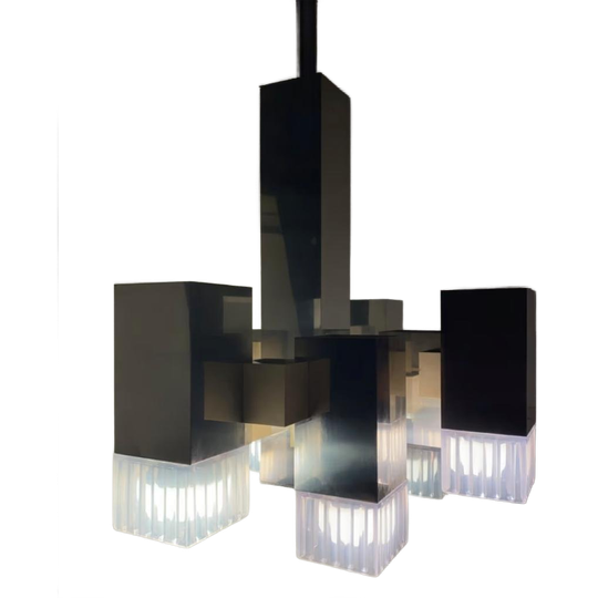 Vintage Italiaans Hanglamp, Kroonluchter, Gaetano Sciolari 1
