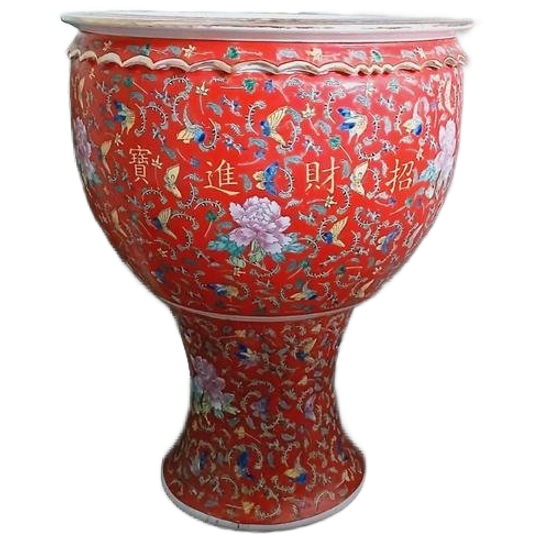 Prachtige Chinese Cachepot Op Voet 1