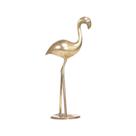 Vintage Messing Flamingo Jaren 60 1