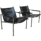 Pair Of Sz02 Easy Chairs By Martin Visser For Spectrum 1960s thumbnail 1