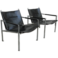 Pair Of Sz02 Easy Chairs By Martin Visser For Spectrum 1960s