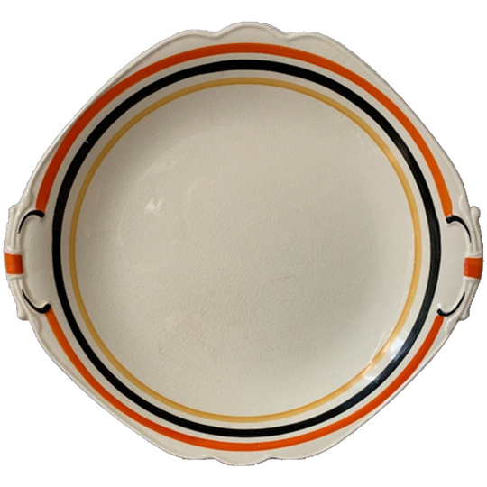 Prachtige Vintage Barker Bros Ltd Tudor Ware Rond Bord! | Kerst 1