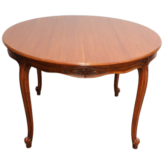 Vintage Eettafel Rond Verlengbaar 1