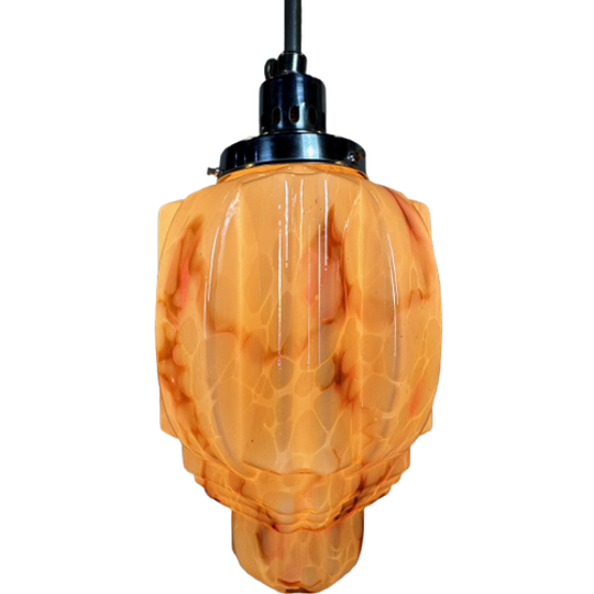 Art Deco Skyscraper – Gemarmerde Opaline 1