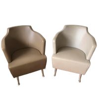 2X Italian Moroso Jules Leren Fauteuils By Enrico Franzolini