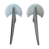2 X Wall Sconces By Joan Auge For Taller Uno / Model Alien / Polished Cast Aluminum
