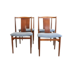 Set 4 Eetkamerstoelen Henning Sorensen Voor Danex 'vordingborg' thumbnail 1