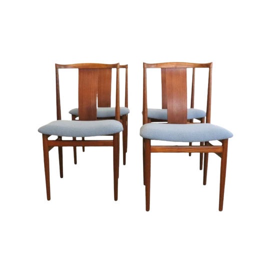 Set 4 Eetkamerstoelen Henning Sorensen Voor Danex 'vordingborg' 1