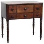 Prachtige Antieke Engelse Lowboy/ Side Table Uit Vroeg 19e Eeuw thumbnail 1