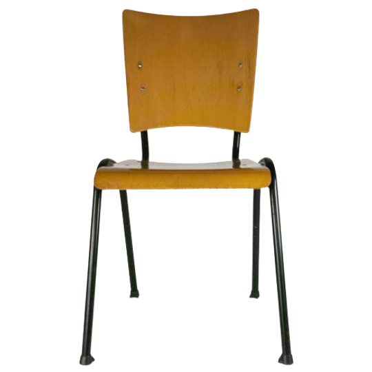 Marko - Ynske Kooistra - Schoolstoel - Industrieel - Hout - Metaal -60's 1