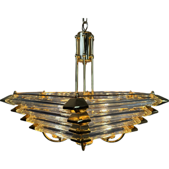 Grote Vintage Design Kroonluchter – Bakalowits & Sohne 1