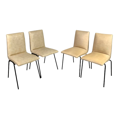 Set Van 4 Meurop Stoelen Door Pierre Guariche, Jaren 50