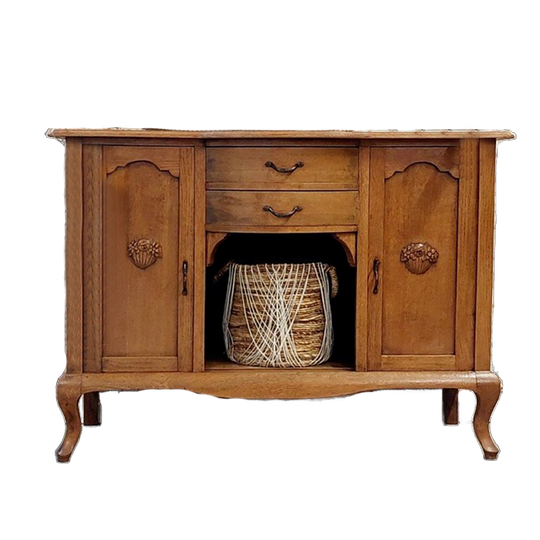 Vintage Sierlijke Ruime Commode / Speelgoedkast ‘sev’ 1