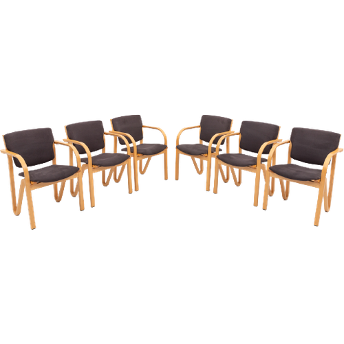 Set Of 6 Danish Design Chairs / Eetkamerstoel From Four Design