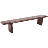 Varnished Solid Wood Bench, Mid-20Th Century