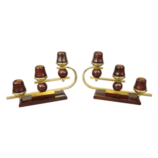 Duo Art Deco Kandelaars 1