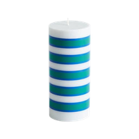 Hay Column Kaars S - Light Grey/Blue/Green - Tweedekans