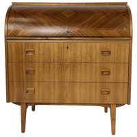 Scandinavisch Vintage Teak Fineren Secretaire Morsil