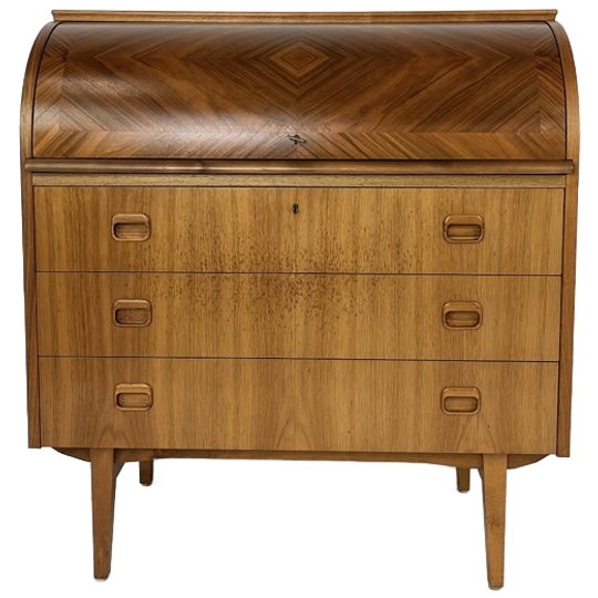 Scandinavisch Vintage Teak Fineren Secretaire Morsil 1