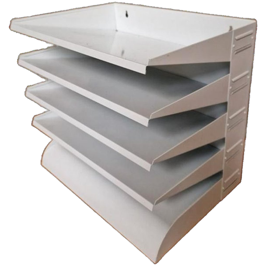 Witte Metalen Lectuurbak Wandrek Gispen 1