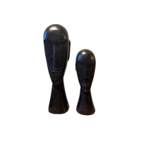 Madam Stoltz Set Van Twee Decoratieve Houten Sculpturen