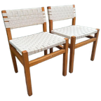2 Vintage Japandi Design Stoelen Stijl Alvar Aalto thumbnail 1