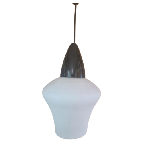 Vintage Opaline Lamp Jaren 50.