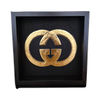 Gucci Logo Verguld 23ct Goud In Lijst thumbnail 1