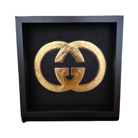 Gucci Logo Verguld 23ct Goud In Lijst 1