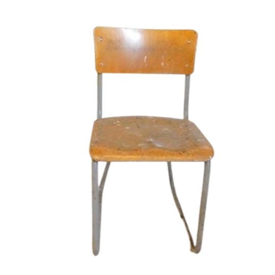 Retro Vintage Stoel Industrieel Gispen Stijl Eetkamerstoel 1