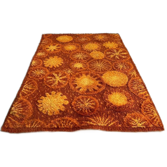Vintage Tapijt / Vloerkleed / Carpet Jaren 70 Bergoss 1