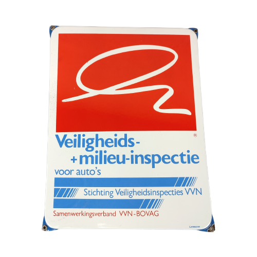 Emaille Bord Veiligheids & Milieu Inspectie