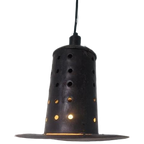 Vintage Metalen Brutalist Hanglamp thumbnail 1