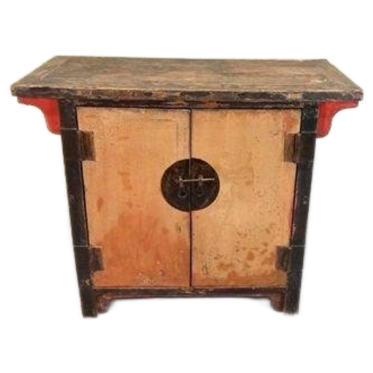 Vintage Antieke Oosters Aziatisch Kastje Wandmeuble 1