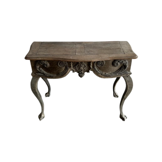 Neo Classical Antique Sculpted Console Table 1