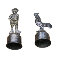 Zilveren Dopfiguren / Wiin ( Kurk) Accessoires