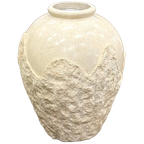 Grote Vintage Mactan Steen Tessellated Vloer Vaas thumbnail 1