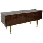 Vintage Lowboard Dressoir Tv Meubel Rosewood Gloss thumbnail 1