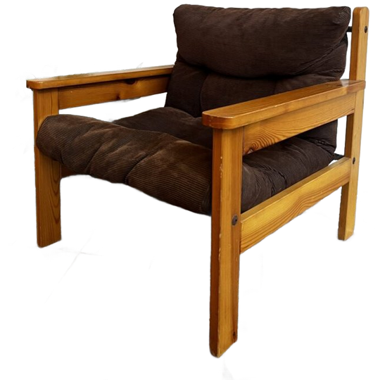 Vintage Fauteuil – Corduroy & Pine 1