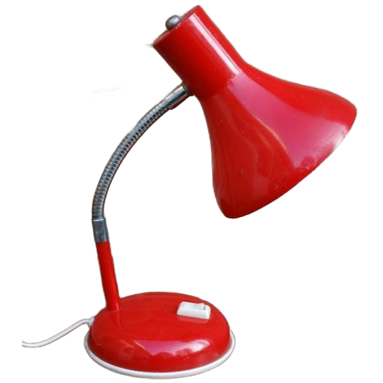 Rood Vintage Bureaulampje 1