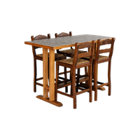 Vintage Bartafel Met Stoelen