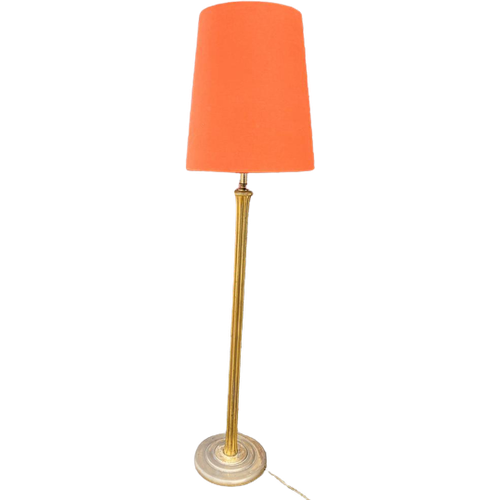 Moet Zsm Weg: Vintage Vloerlamp Met Roestoranje Kap