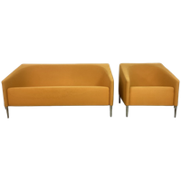 Artifort Okergele Diva Bank En Fauteuil