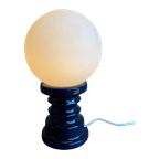 Space Age Paars Keramiek Mushroom Lamp thumbnail 1