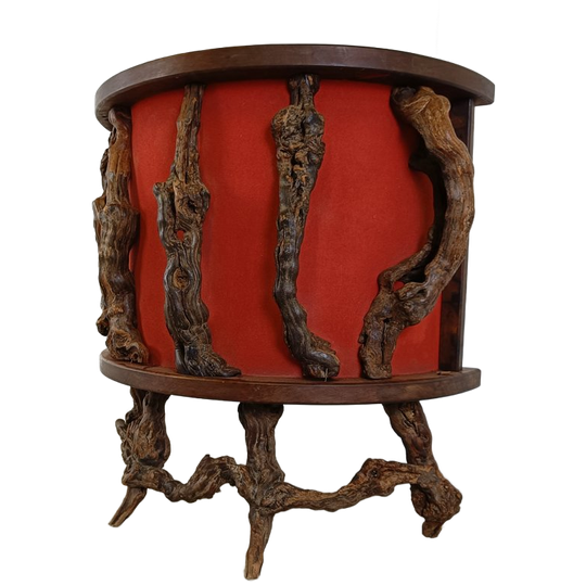 Vintage Vine Wood Bar, 1950s 1