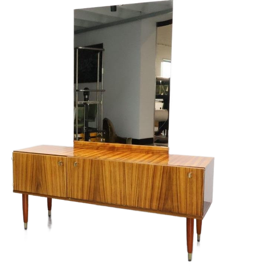 Vintage Kaptafel Rechthoek Spiegel Palissander 1