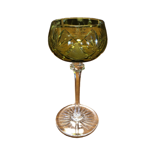 Wijnglas Met Groen Val St. Lambert 1