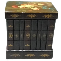 Vintage Kastje In De Vorm Van Een Stapel Boeken