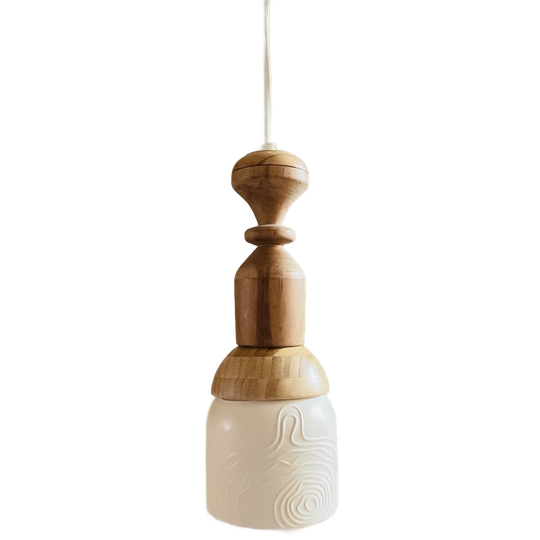 Hanglamp Met Keramische Kap Ecru 1