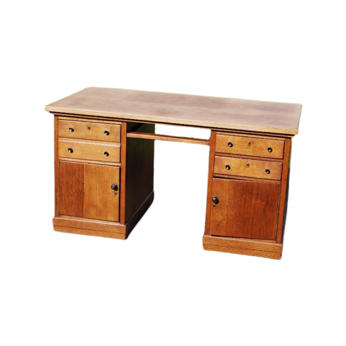 Vintage Eikenhouten Bureau